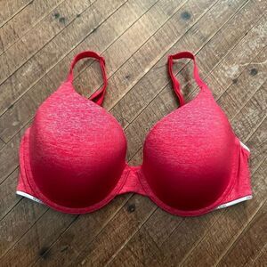 Victoria’s Secret uplift semi Demi red heathered soft 36D bra